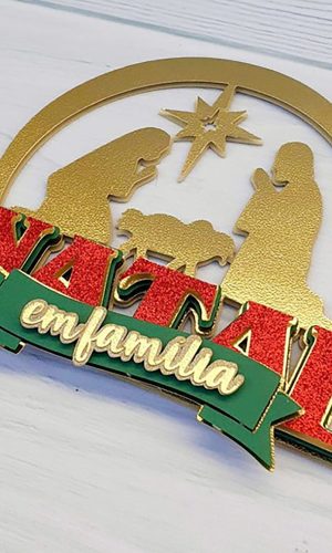 Arquivo Corte: Topo de Bolo Feliz Natal em Familia 101