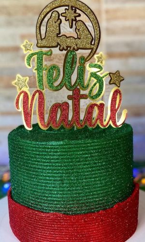 Arquivo Corte: Topo de Bolo Feliz Natal Sagrada Familia 182