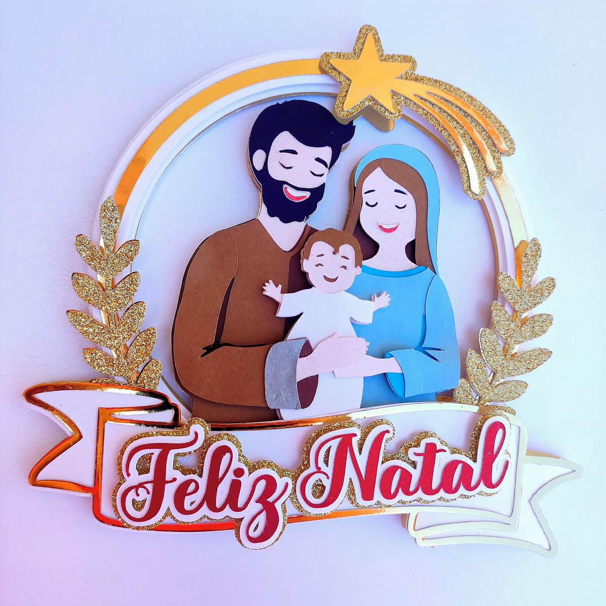 Arquivo Corte: Topo de Bolo Nascimento de Jesus Natal 140