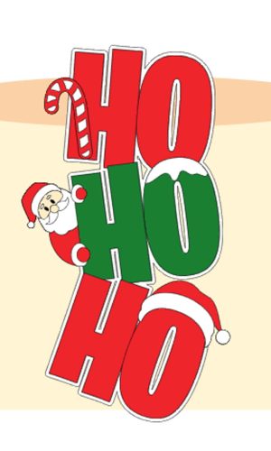 Arquivo Corte: Topo de Bolo Natal Hohoho 067