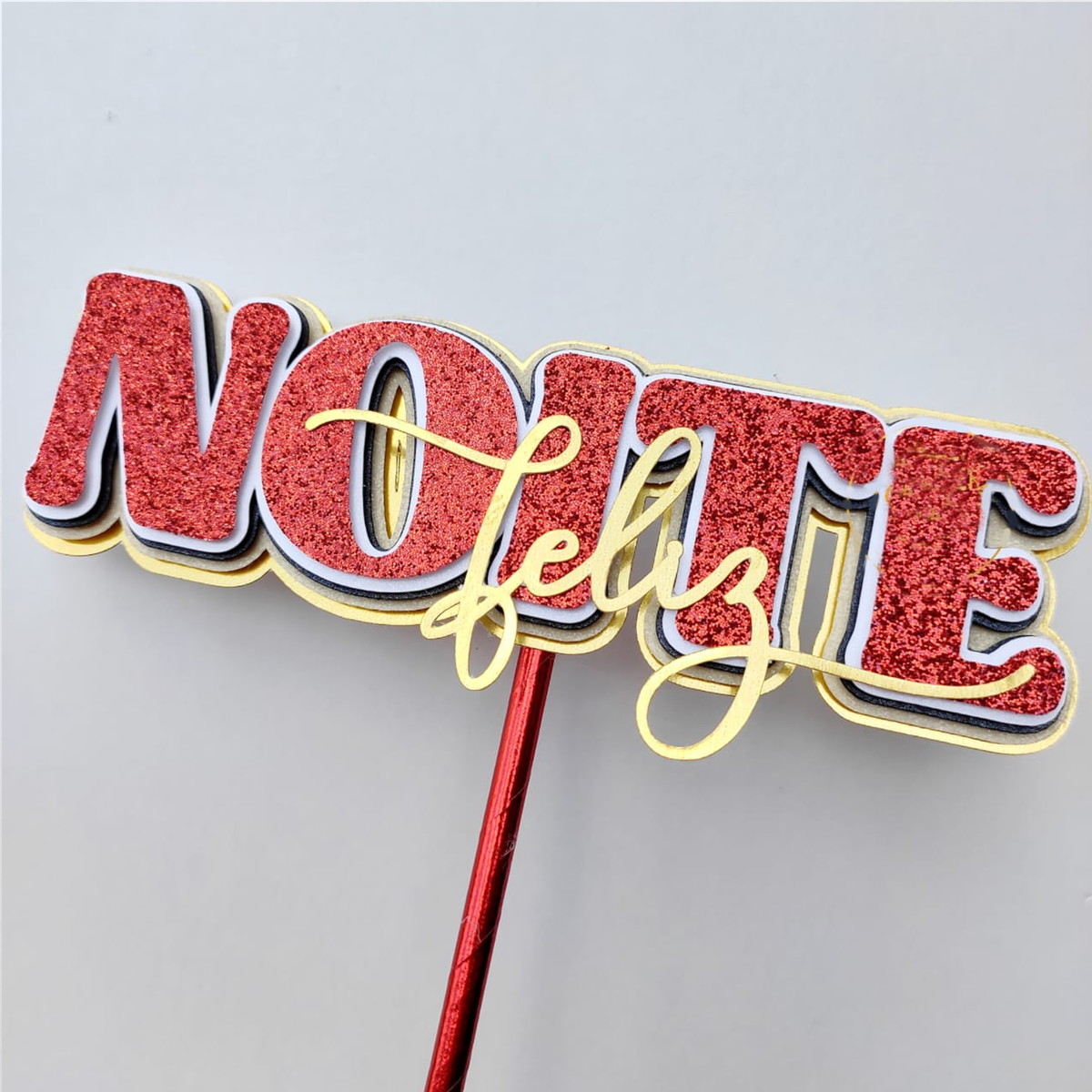 Arquivo Corte: Topo de Bolo Natal Noite Feliz 028