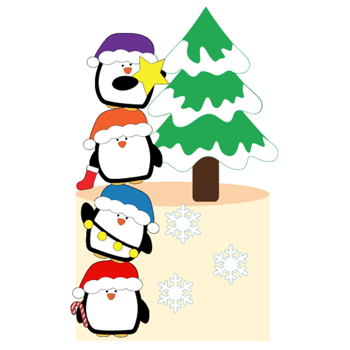 Arquivo Corte: Topo de Bolo Natal Pinguim 064