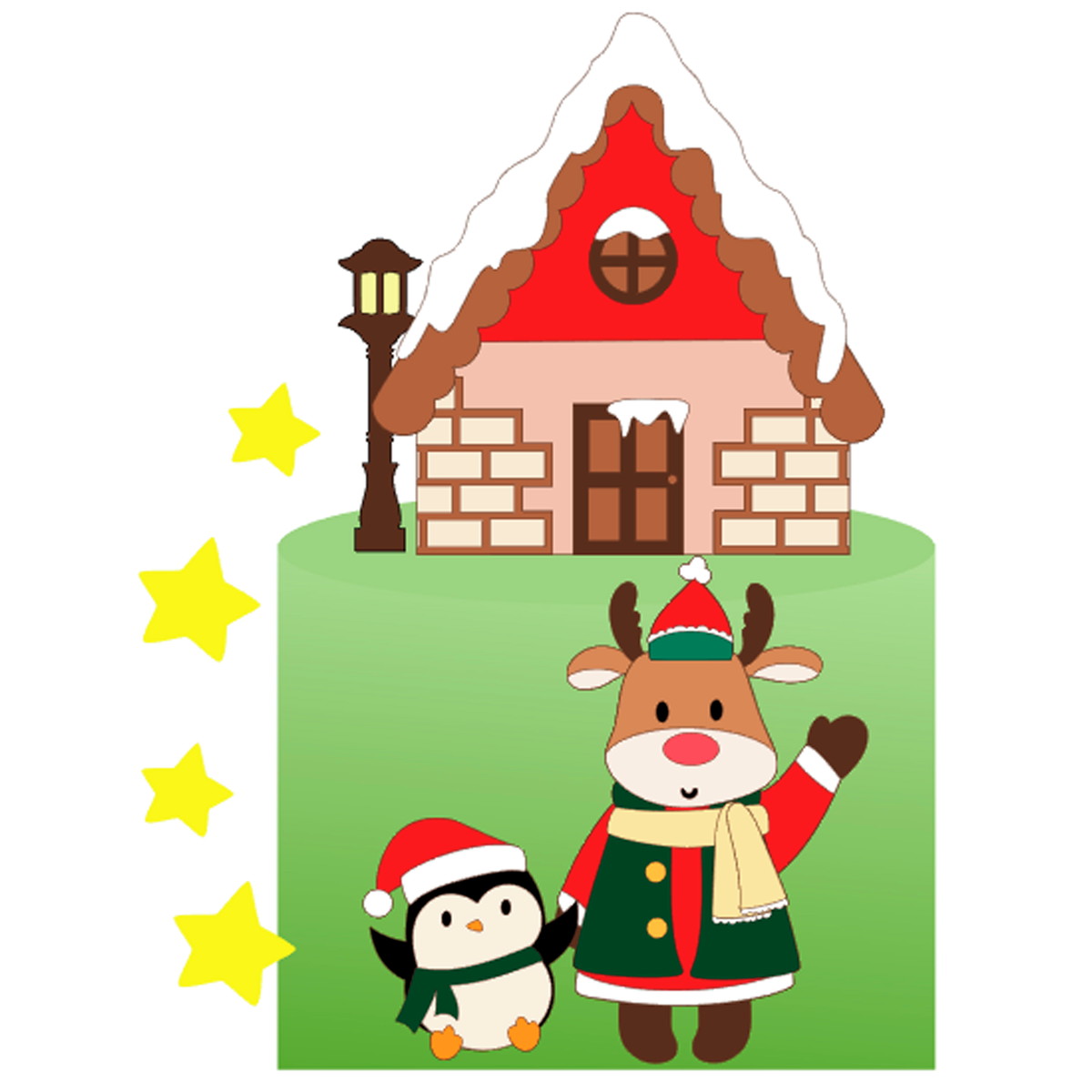 Arquivo Corte: Topo de Bolo Natal Rena 073