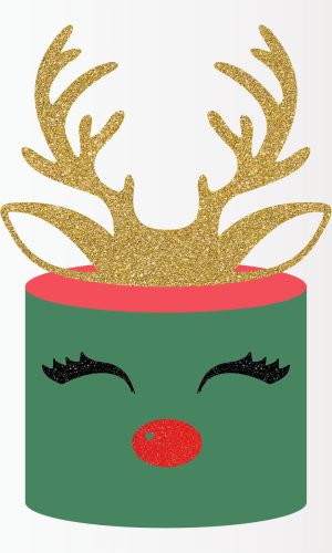 Arquivo Corte Topo de Bolo Natal Rena Camadas 020