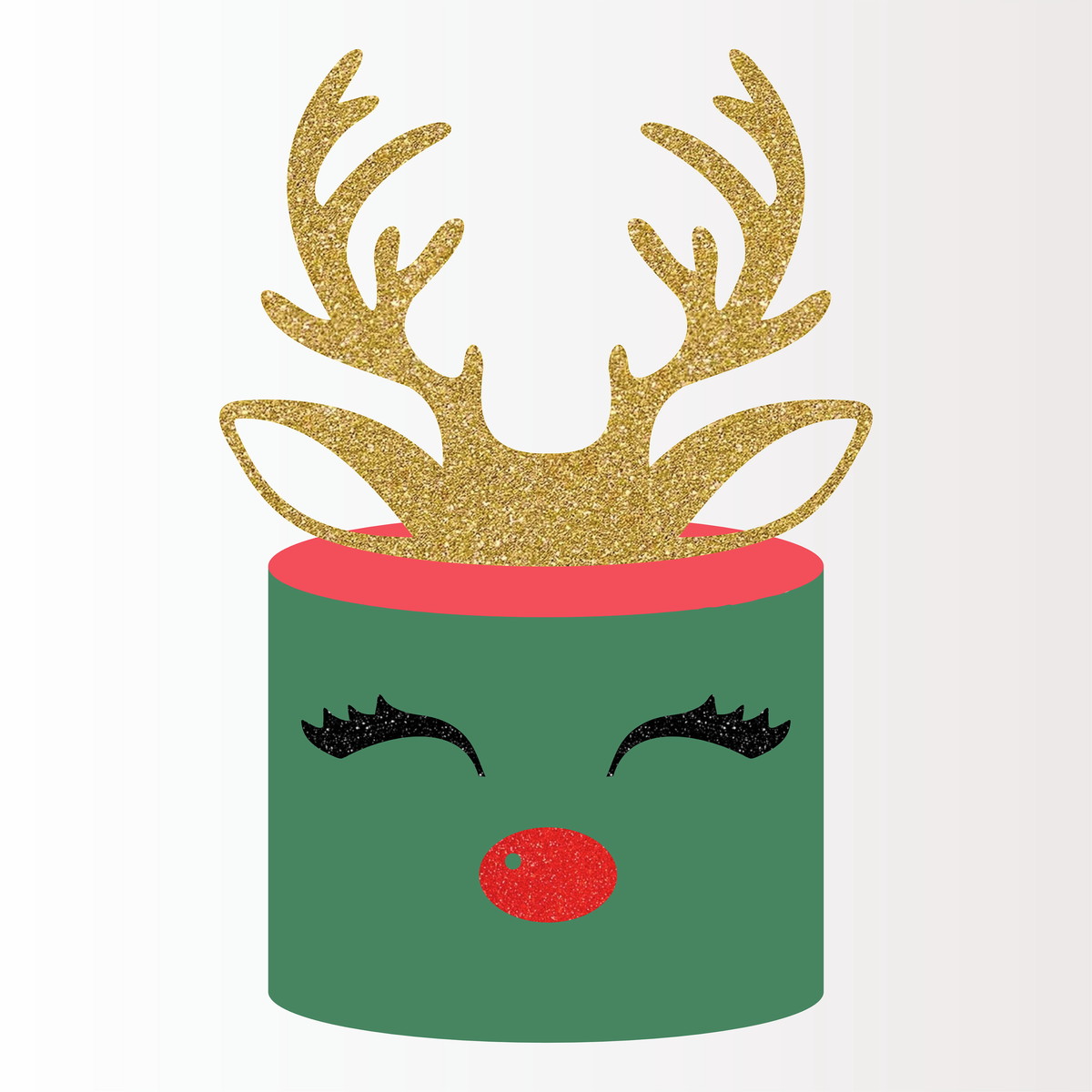 Arquivo Corte Topo de Bolo Natal Rena Camadas 020