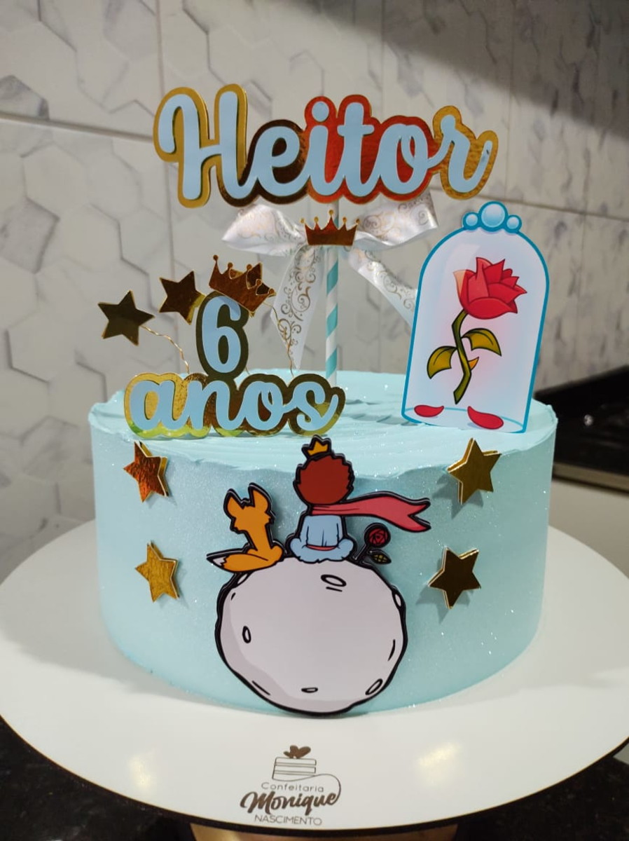Arquivo Corte topo de bolo pequeno príncipe