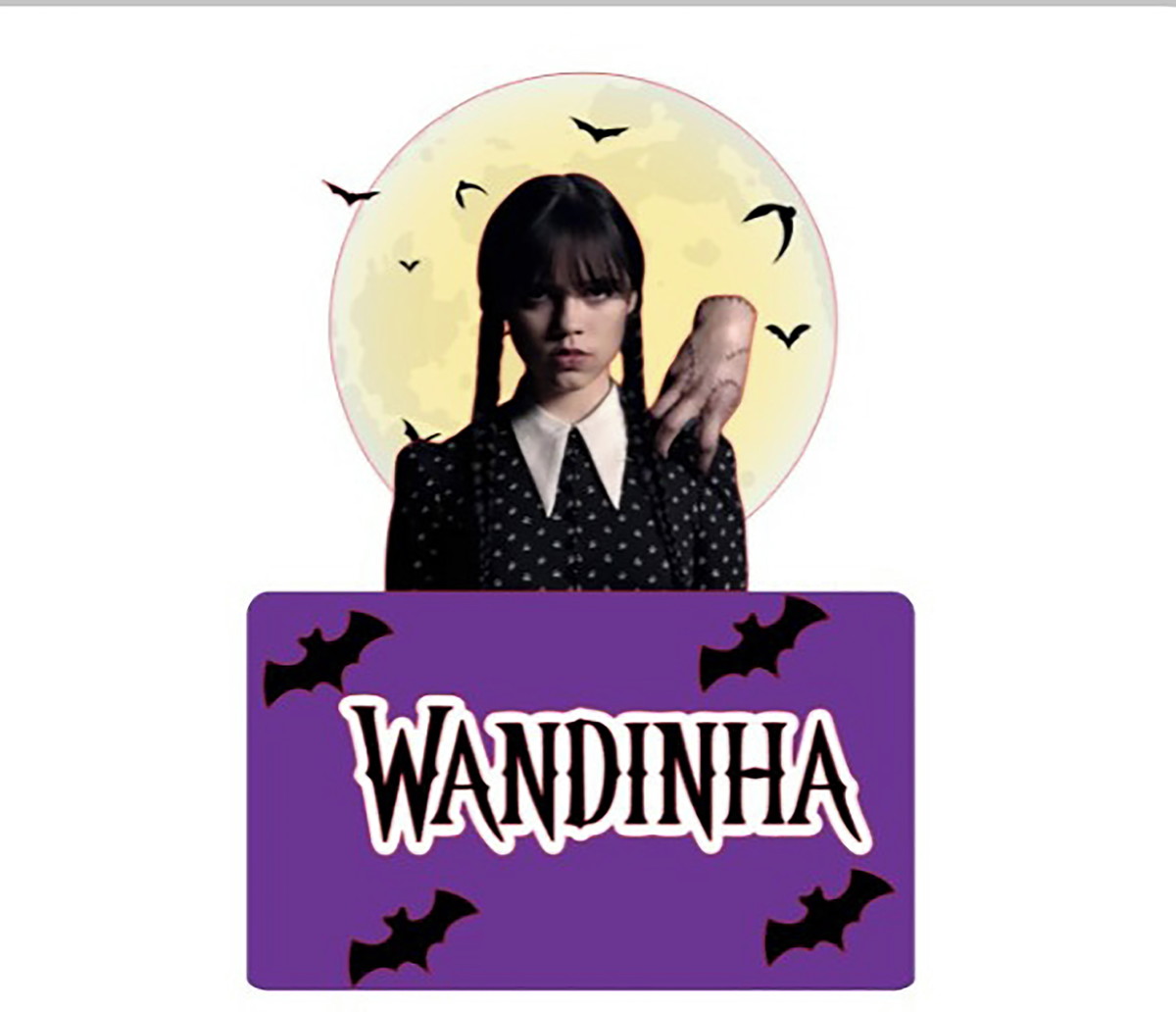 Arquivo Corte Topo de Bolo Wandinha Familia Addams 002