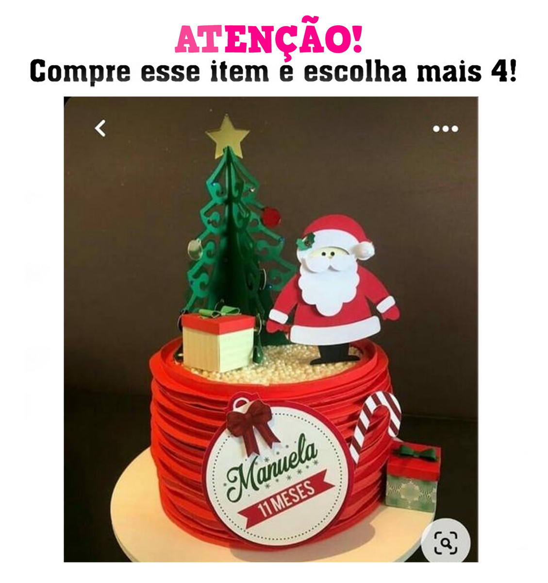 Arquivo Corte Topo Natal Papai Noel Camadas 008
