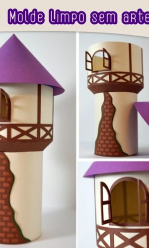 Arquivo de Corte Torre Rapunzel 3d