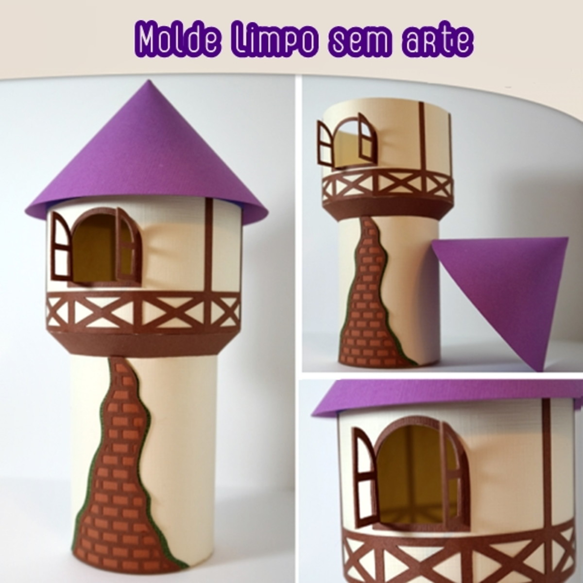 Arquivo de Corte Torre Rapunzel 3d