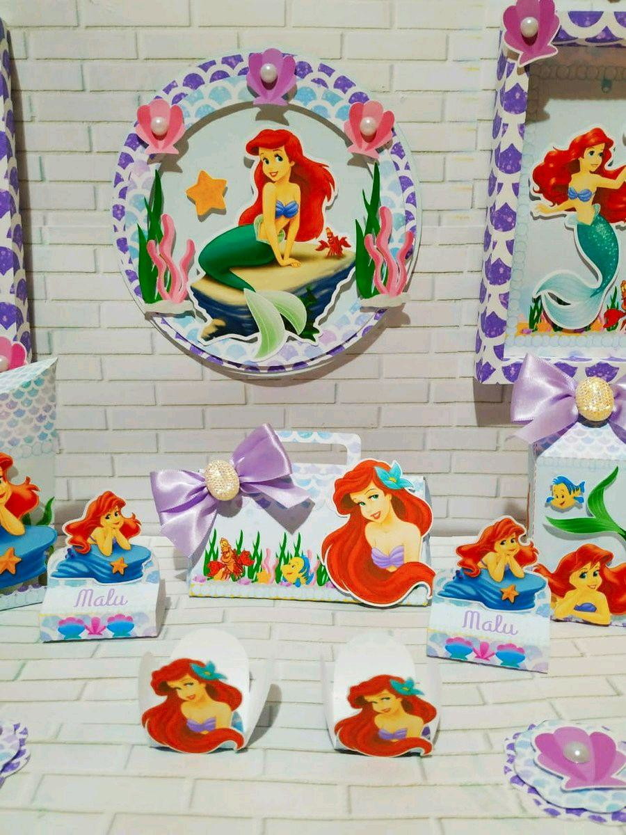 Arquivo de Corte a Pequena Sereia Ariel (#1163) pdf e Studio - Imagem 3