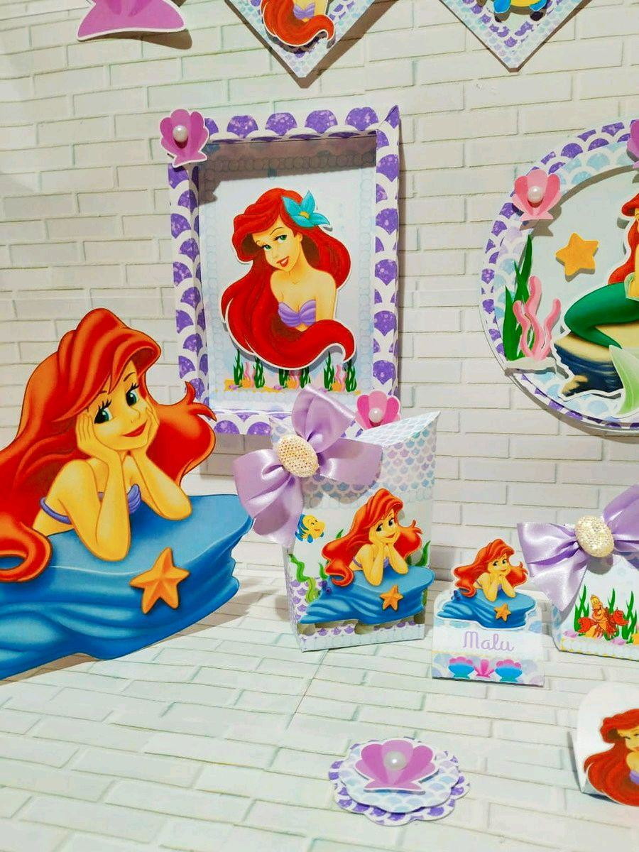 Arquivo de Corte a Pequena Sereia Ariel (#1163) pdf e Studio - Imagem 2