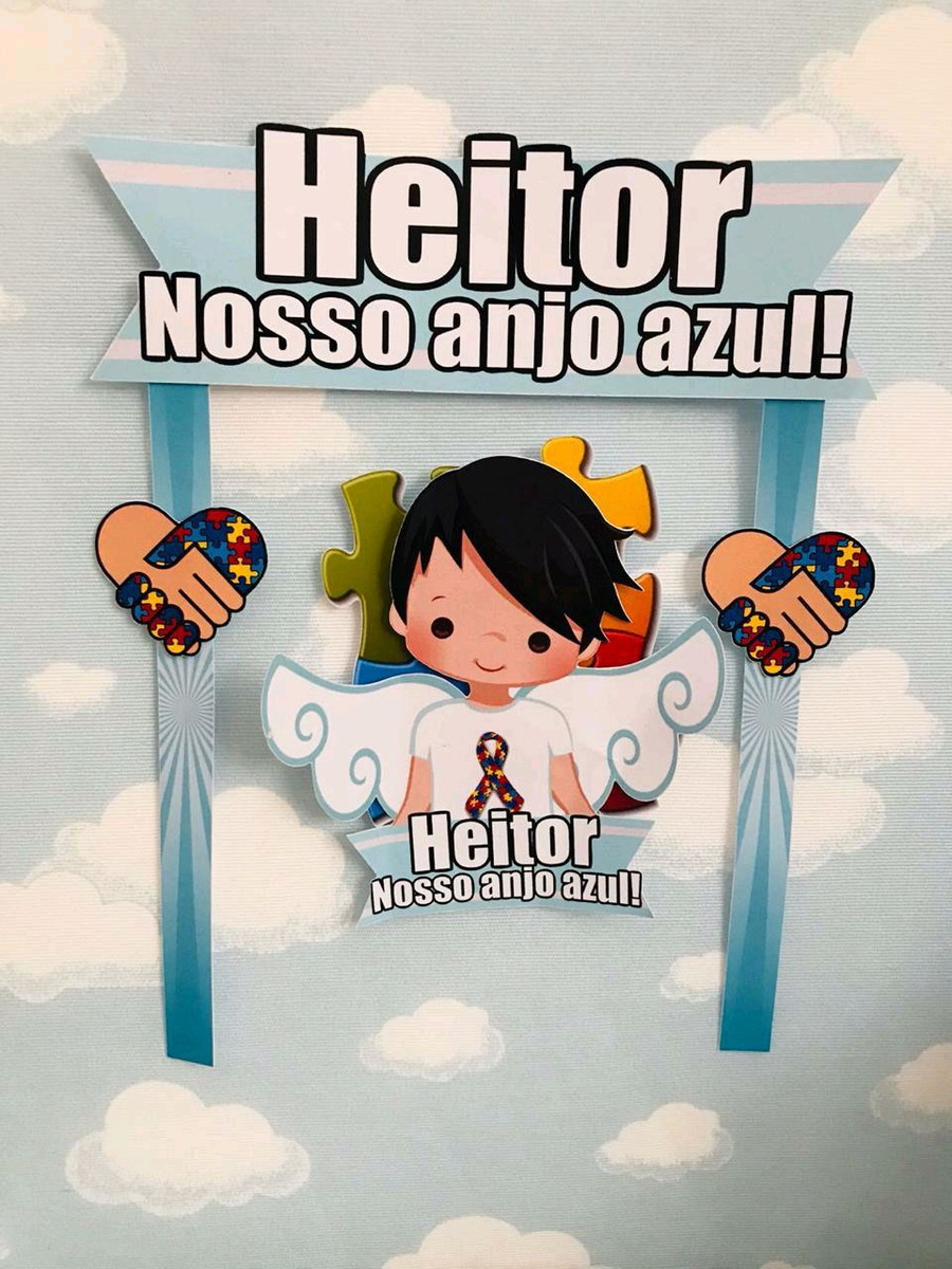 Arquivo de Corte Anjo Azul Autismo (#1412) pdf e Studio - Imagem 5