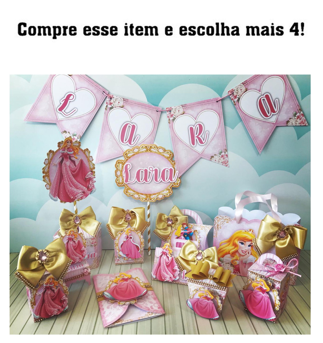 Kit c/ 5: Arquivo de corte Bela Adormecida