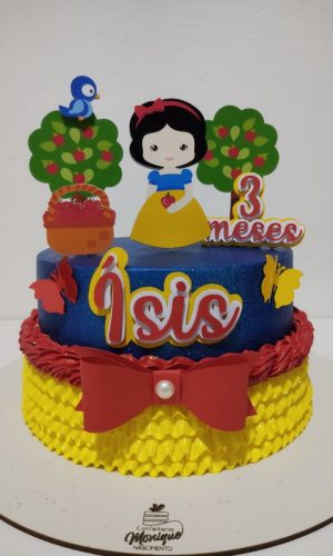 Arquivo de corte Branca de Neve topo de bolo
