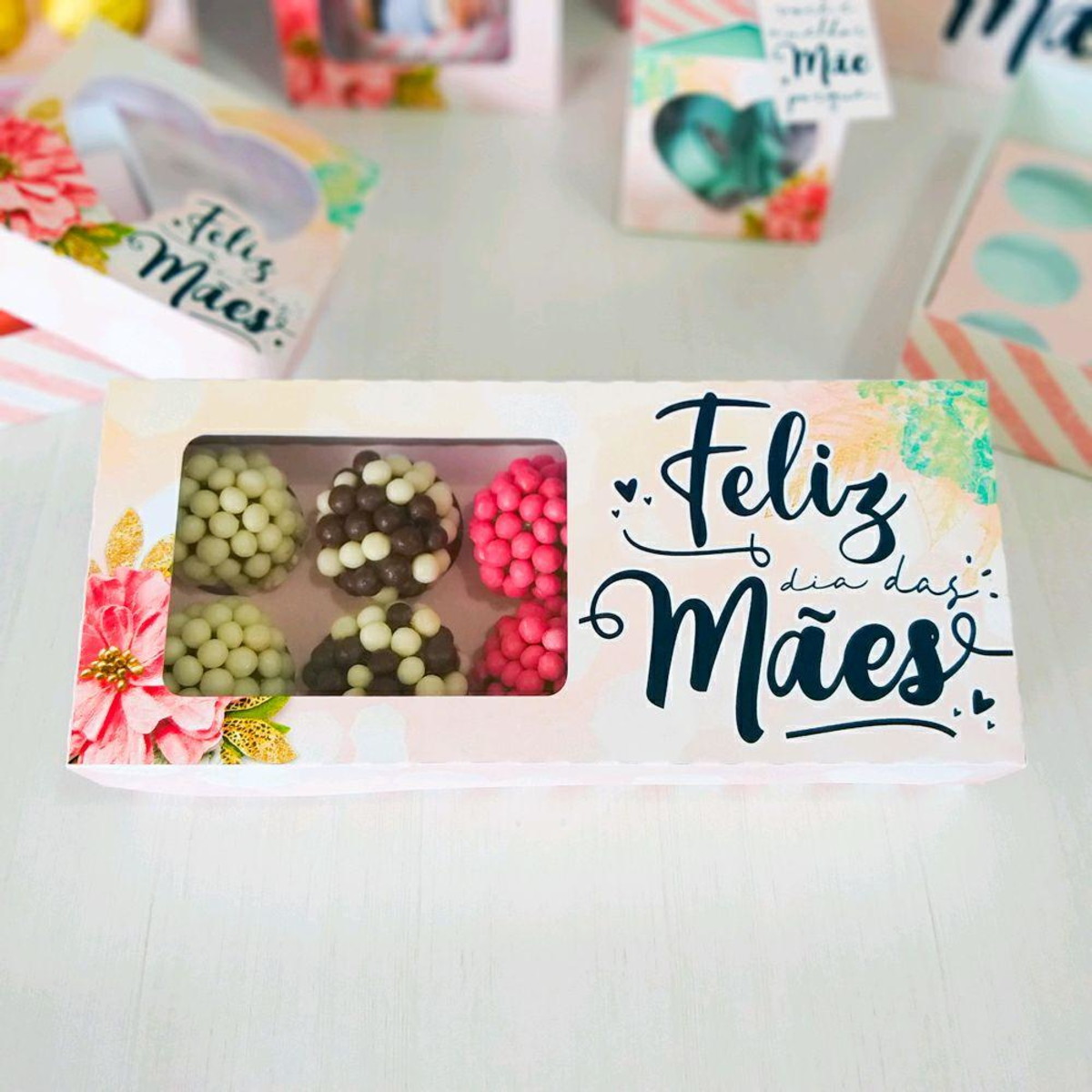 ARQUIVO DE CORTE CAIXA 10 DOCES DIA DAS MÃES #5004 - Imagem 2