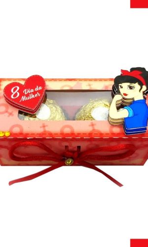 Arquivo de Corte Caixa 2 Doces Dia da Mulher #15725