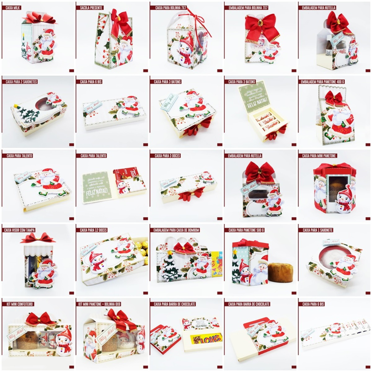 Arquivos de Corte Kit Natal