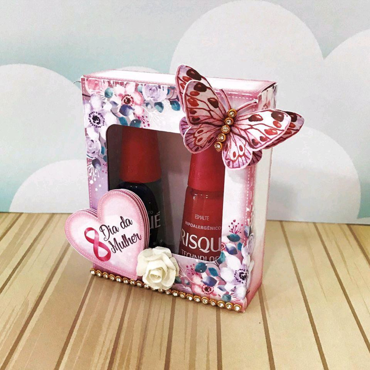 ARQUIVO DE CORTE CAIXA 2 ESMALTES DIA DA MULHER #4003