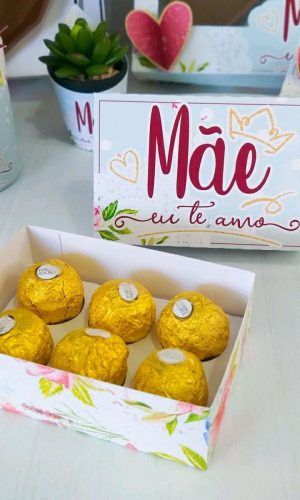 Arquivo de Corte Caixa 6 Doces Dia das Mães #5033