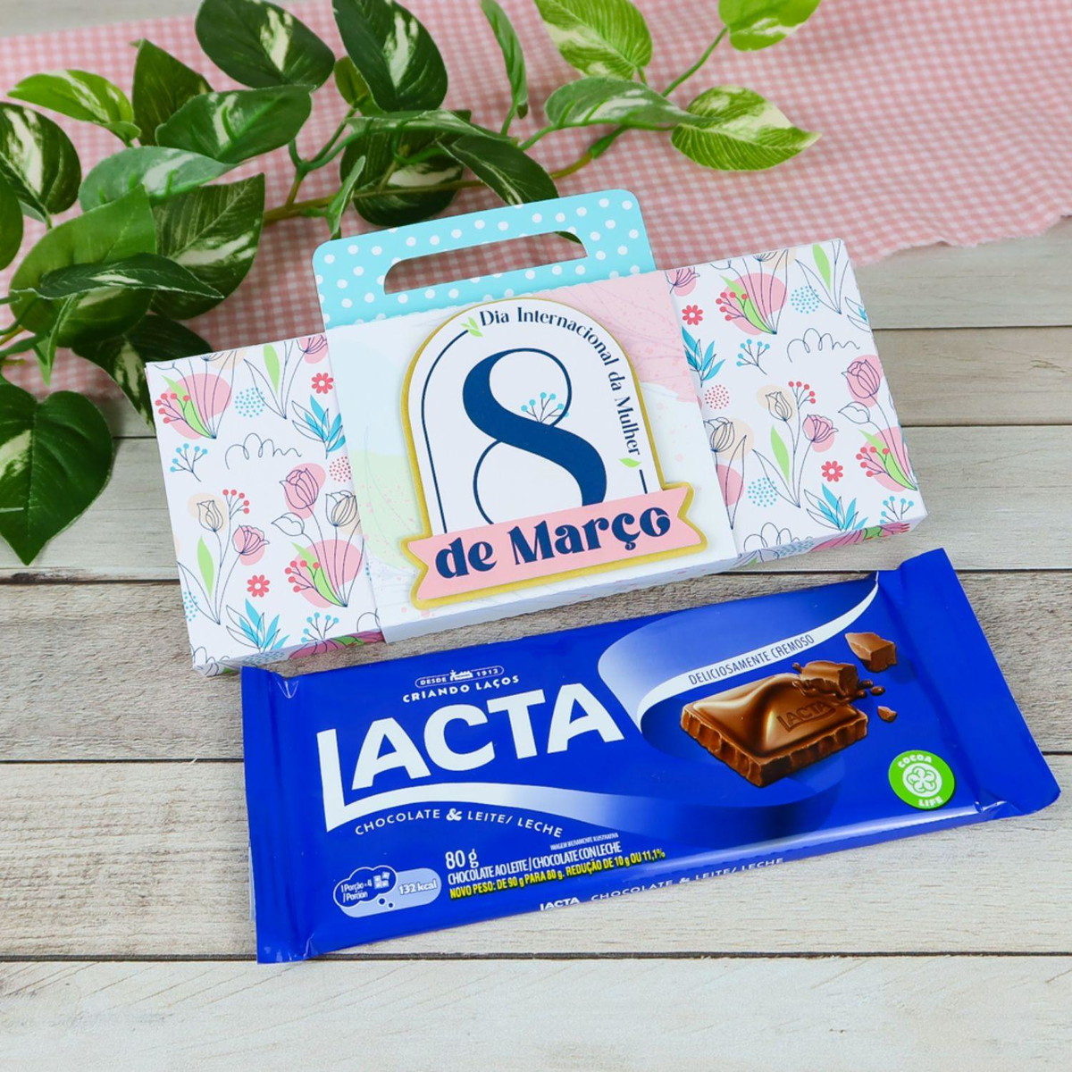 Arquivo de Corte Caixa Barra Chocolate Dia da Mulher #15689