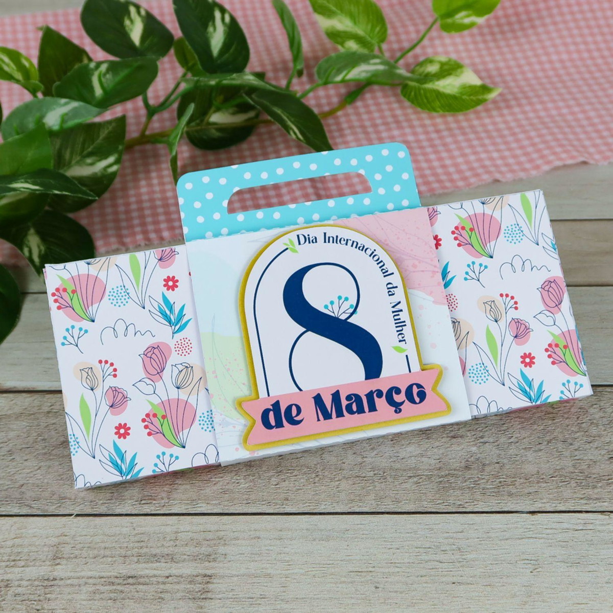 Arquivo de Corte Caixa Barra Chocolate Dia da Mulher #15689 - Imagem 3