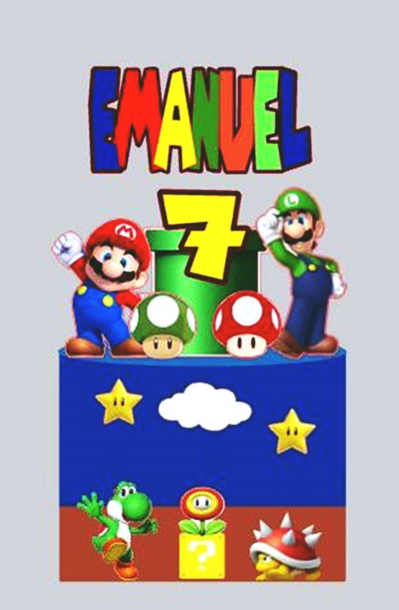 Arquivo de Corte Topo Super Mario Bross - Imagem 2