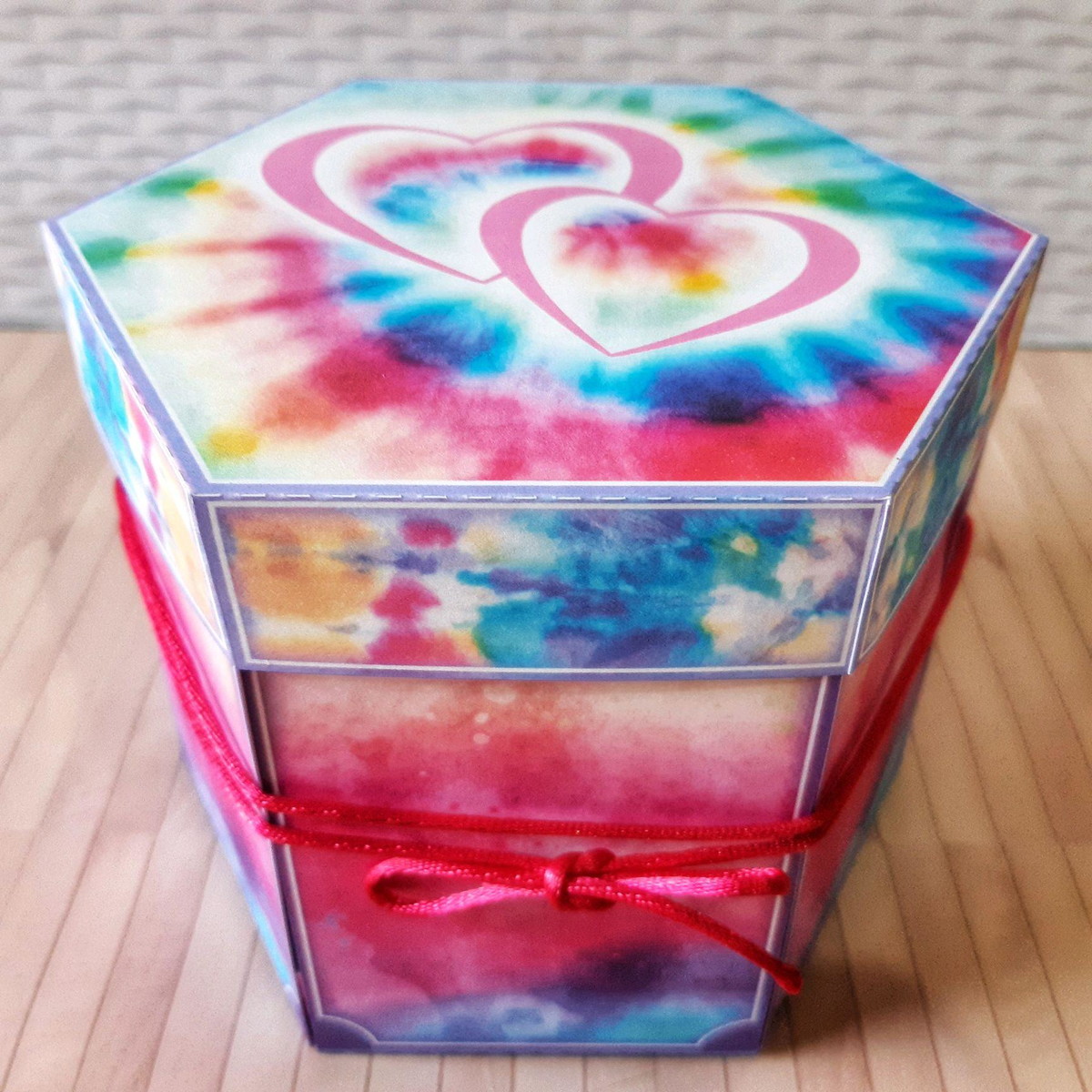 ARQUIVO DE CORTE CAIXA EXPLOSÃO TIE DYE (#1441) PDF E STUDIO - Imagem 2