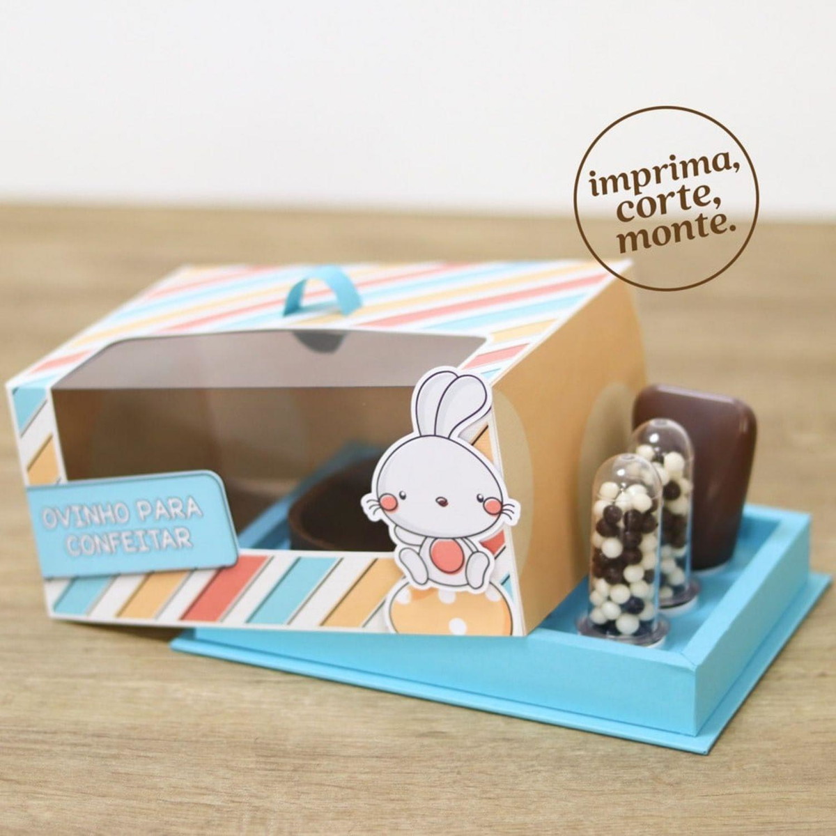 Arquivo de Corte Caixa Kit Confeiteiro Pascoa #13805 - Imagem 3