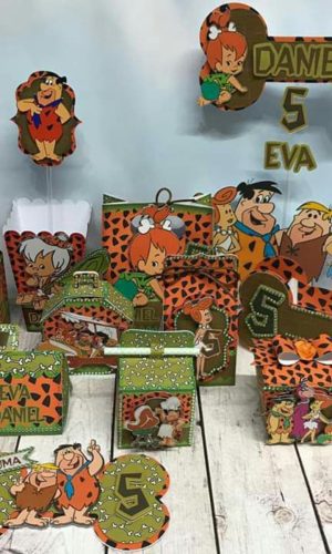 Arquivo de corte caixa kit Flintstones