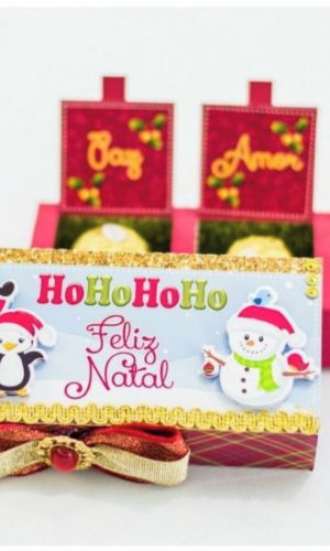 Arquivo de Corte Caixa para 3 Doces de Natal