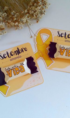Arquivo De Corte Card + Balinha Setembro Amarelo #15286