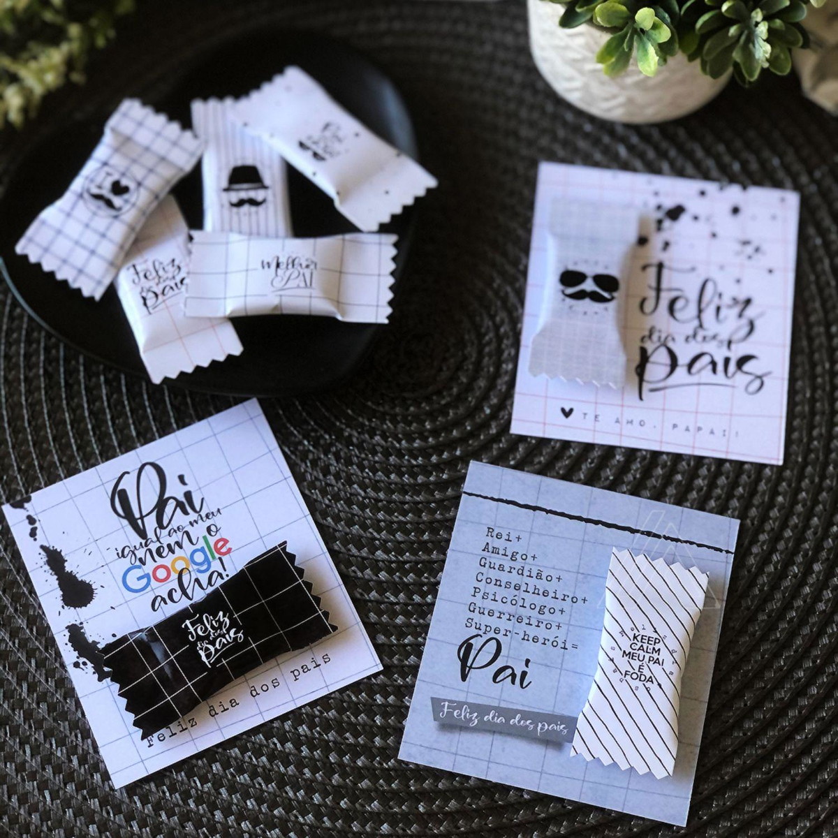 Arquivo De Corte Card + Balinhas Dia Dos Pais #15230