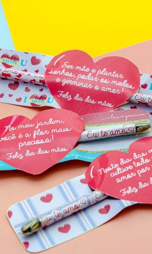 ARQUIVO DE CORTE CARD COM LÁPIS DIA DAS MÃES #13977