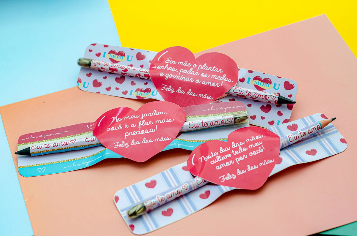ARQUIVO DE CORTE CARD COM LÁPIS DIA DAS MÃES #13977
