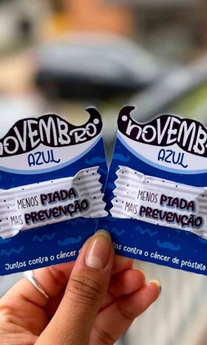 Arquivo de Corte Card com Balinhas Novembro Azul #16522