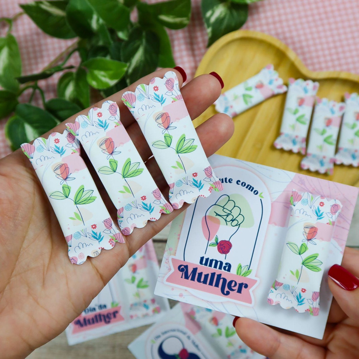 Arquivo de Corte Card para Balinhas Dia da Mulher #15701 - Imagem 2