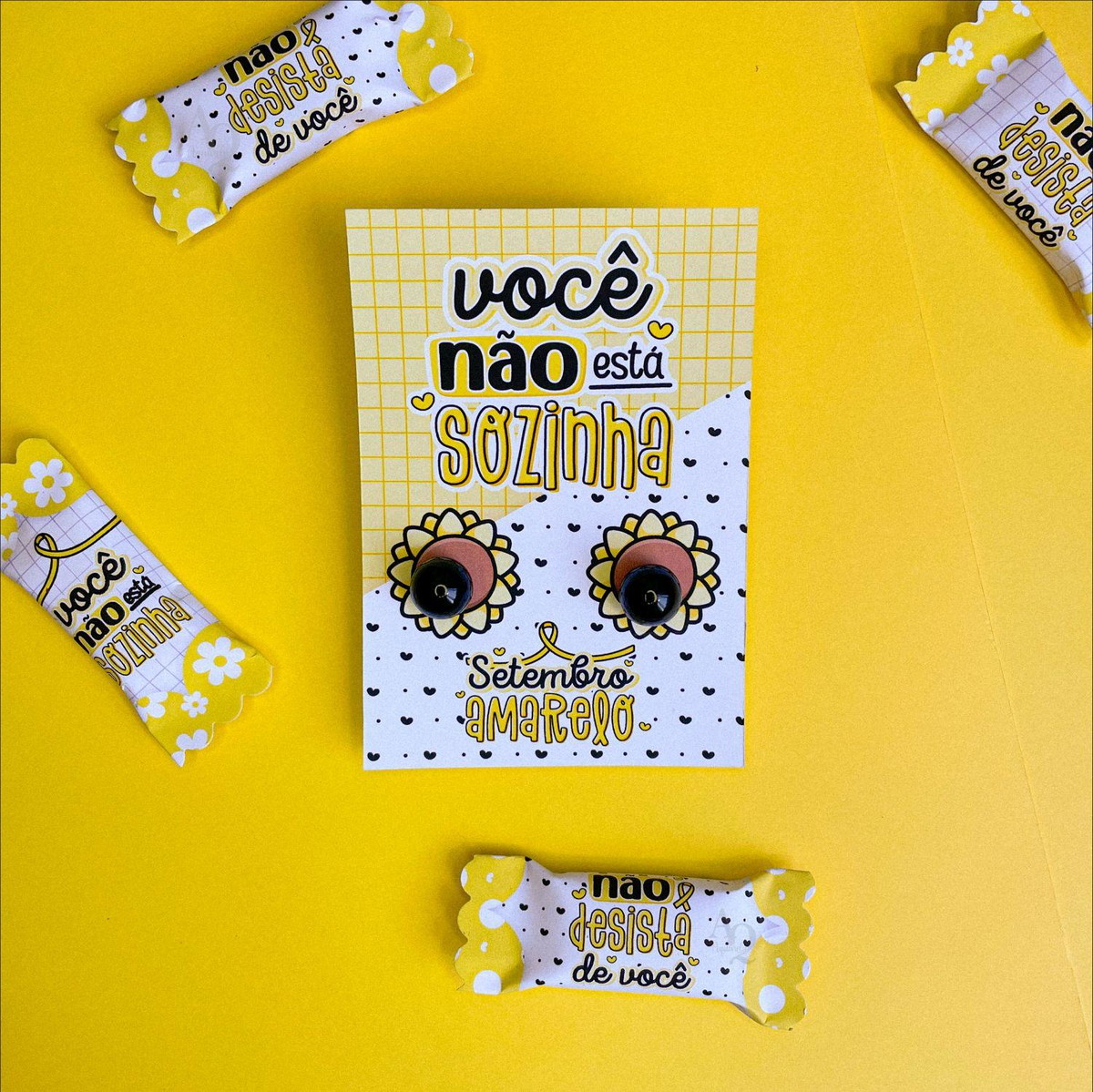 Arquivo De Corte Card Para Brinco Setembro Amarelo #15292 - Imagem 3