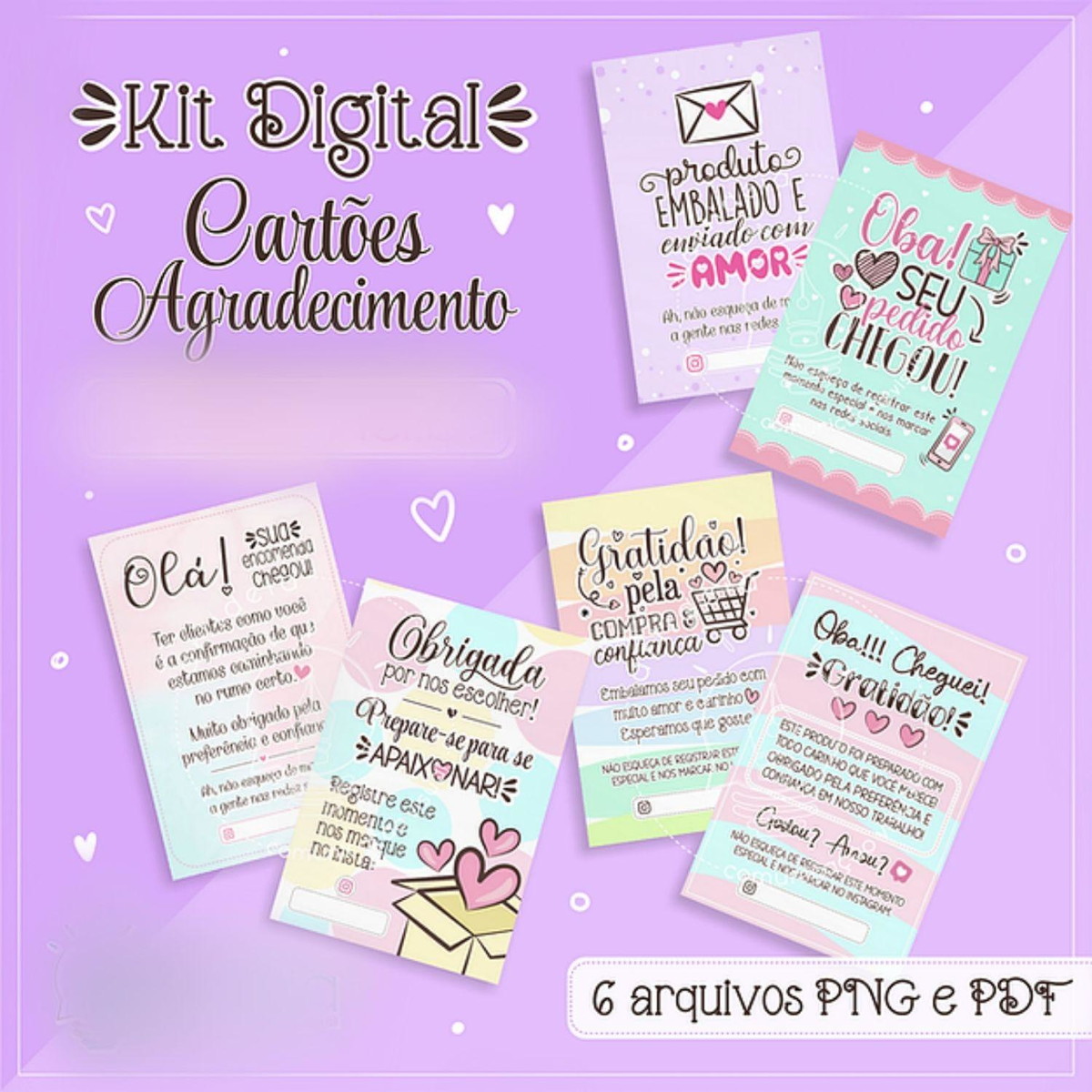 ARQUIVO DE CORTE CARTOES DE AGRADECIMENTO CLIENTES #13845