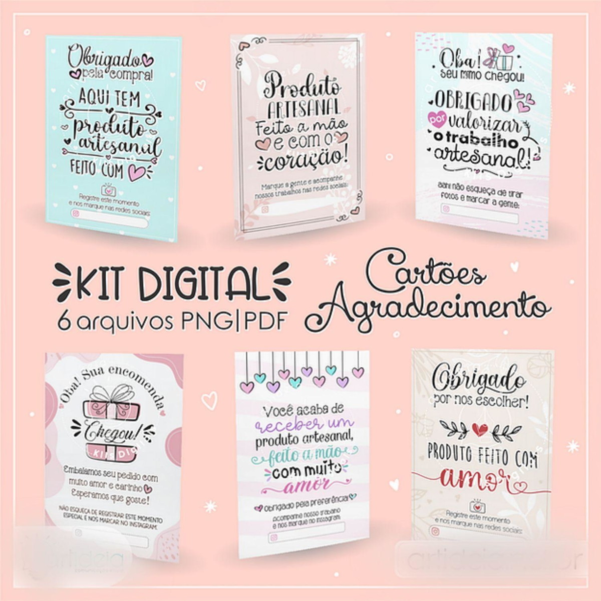 Arquivo de Corte Cartoes de Agradecimento Clientes #13846