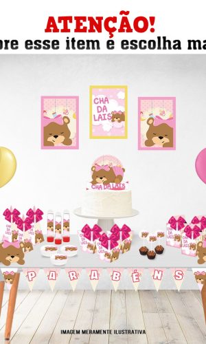 Arquivo de corte Chá de Bebê Menina Studio e Pdf