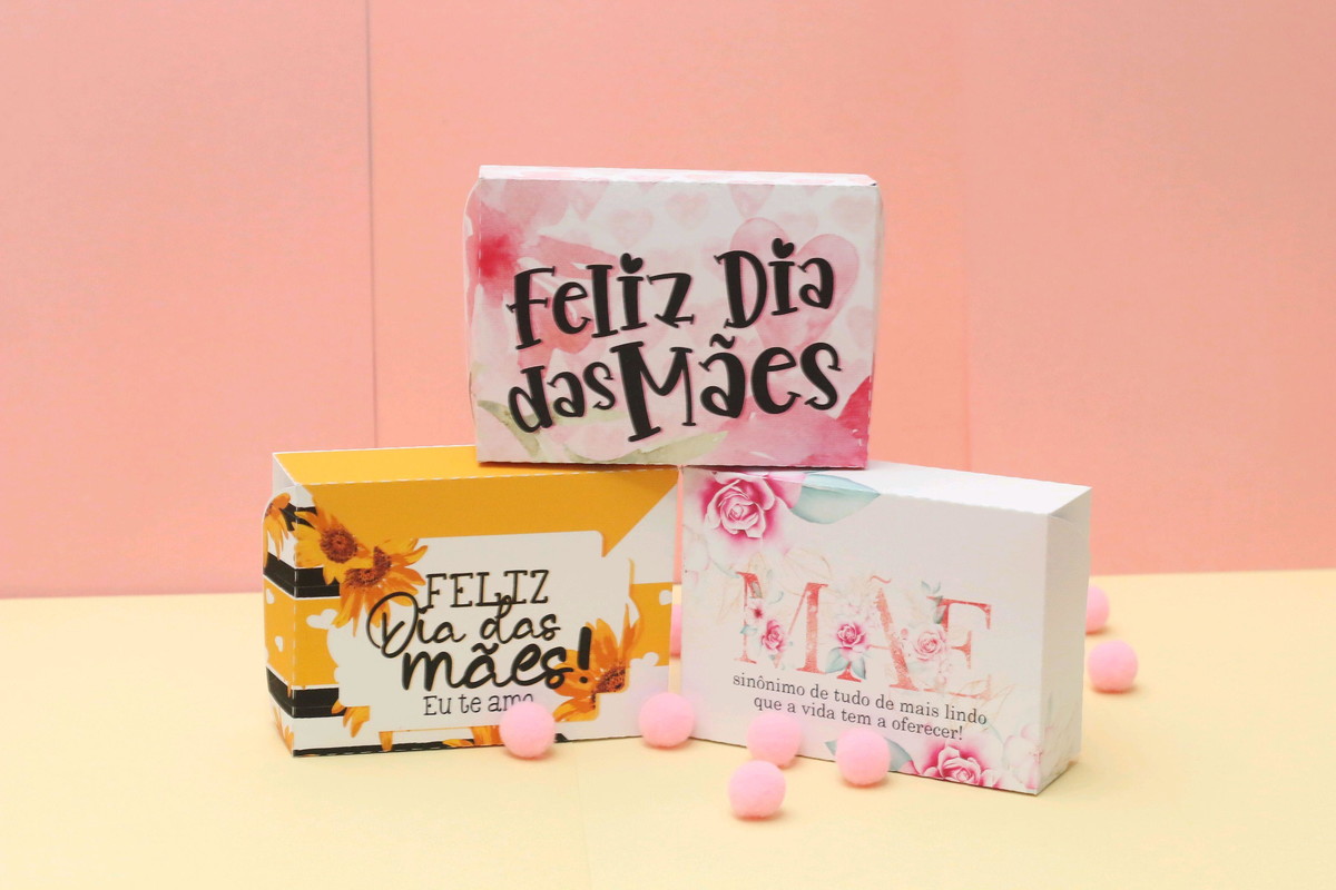 ARQUIVO DE CORTE DIA DAS MAES KIT CAIXAS 6 DOCES #5215