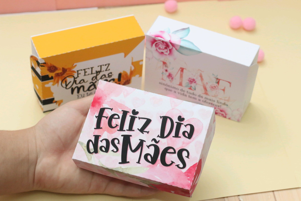 ARQUIVO DE CORTE DIA DAS MAES KIT CAIXAS 6 DOCES #5215 - Imagem 2