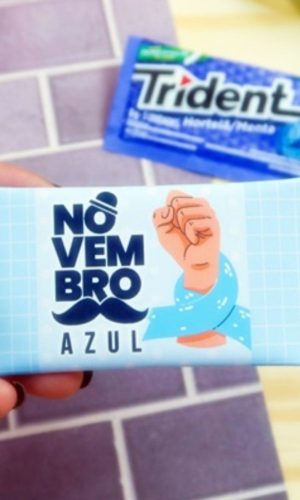 Arquivo de Corte Embalagem Trident Novembro Azul #15412