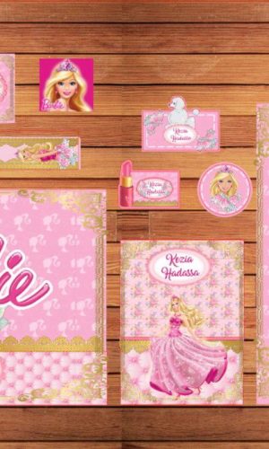 ARQUIVO DE CORTE ETIQUETAS ESCOLARES BARBIE (#2437)