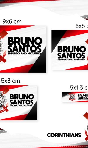 Arquivo de Corte - Etiqueta Escolar (corínthians) a