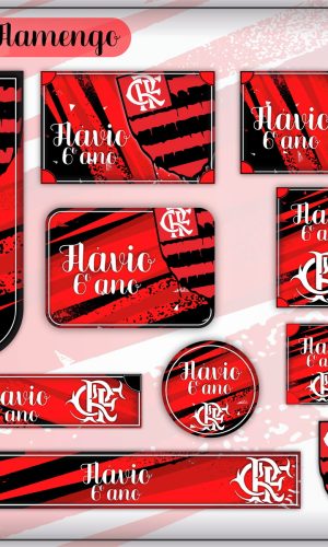 Arquivo de Corte - Etiqueta Escolar (Flamengo) A