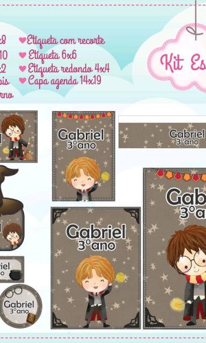 ARQUIVO DE CORTE ETIQUETA ESCOLAR HARRY POTTER (#2536)