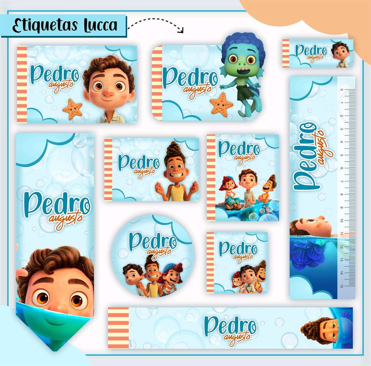 ARQUIVO DE CORTE ETIQUETA ESCOLAR LUCA #2799 STUDIO E PDF