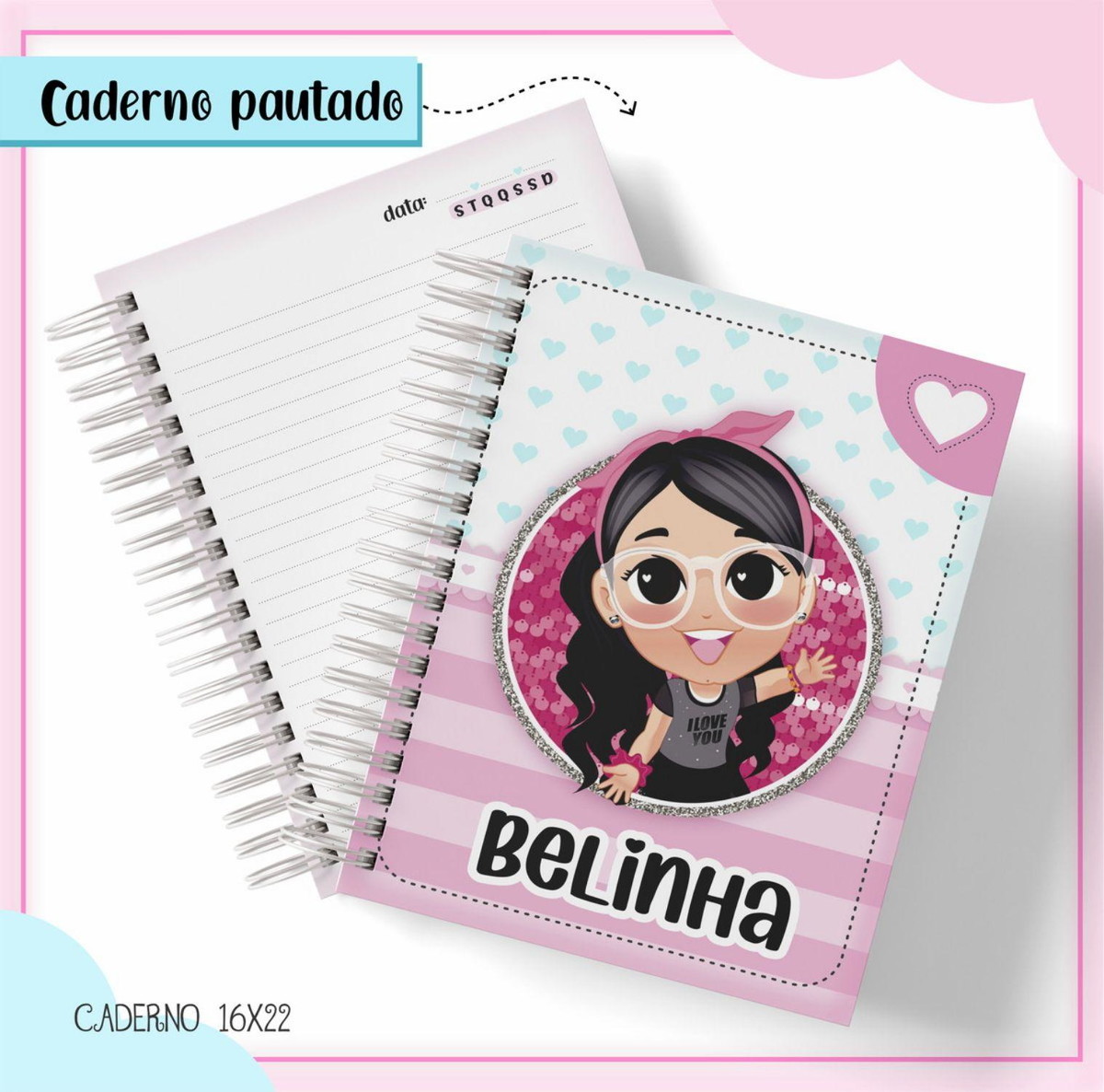 Arquivo de Corte Etiqueta Escolar Luluca #2823 Studio e pdf - Imagem 2